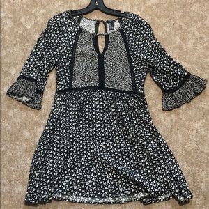 Black Patterned Dress